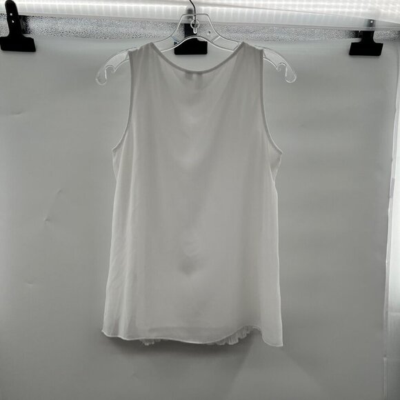 Elle Women's Textured Sleeveless Top White Size Small - Picture 6 of 9